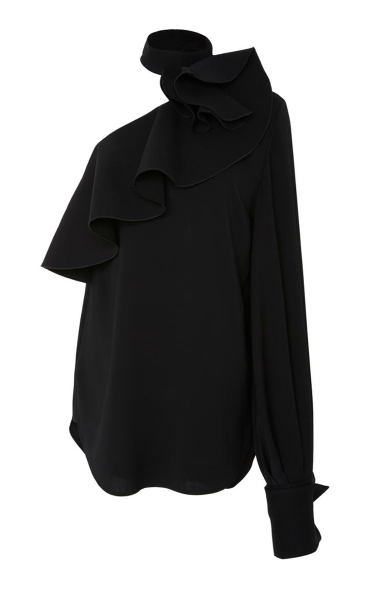 Oscar De La Renta One Sleeve Blouse
