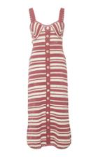 She Made Me Daisy Balconette Cotton Midi Dress