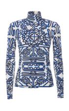 Moda Operandi La Doublej Printed Stretch Jersey Turtleneck Top