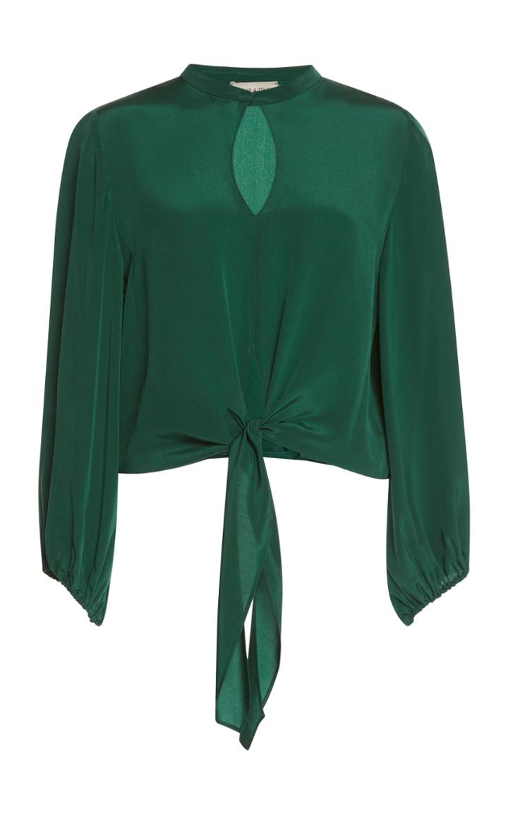 Zeus + Dione Horai Square Crepe Blouse