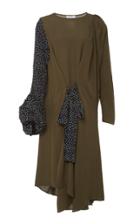 Jw Anderson Belted Silk Crepe De Chine Midi Dress