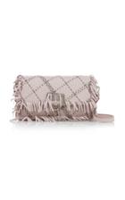 Givenchy Leather-trimmed Fringed Woven Clutch