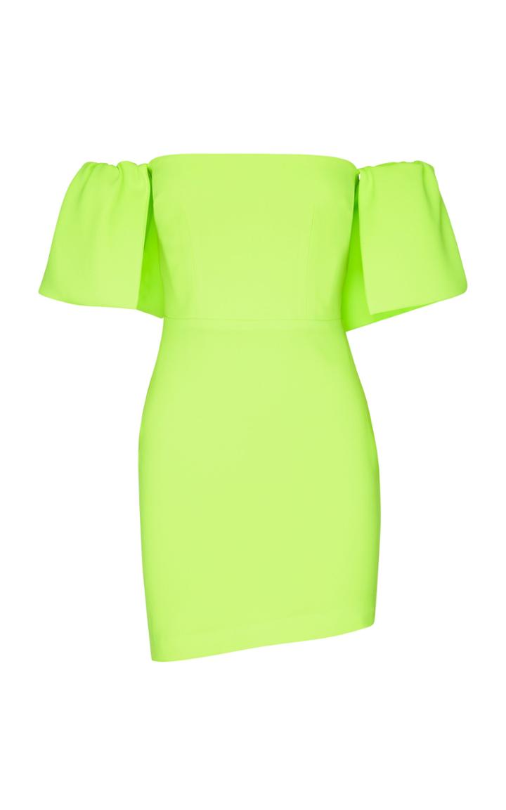 Alex Perry Lola Off-the-shoulder Satin Crepe Mini Dress