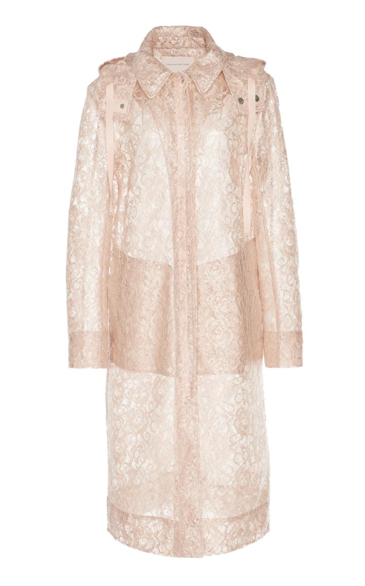 Christopher Kane Plastic Lace Rain Coat