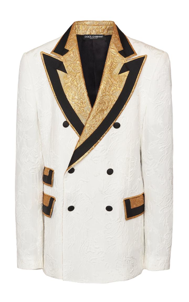 Dolce & Gabbana Double-breasted Jacquard Blazer