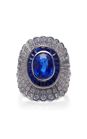 Jessica Mccormack Daisy Sapphire And Diamond Ring