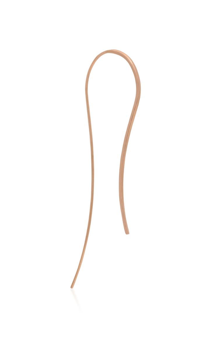 White/space Lenny 14k Rose Gold Single Earring