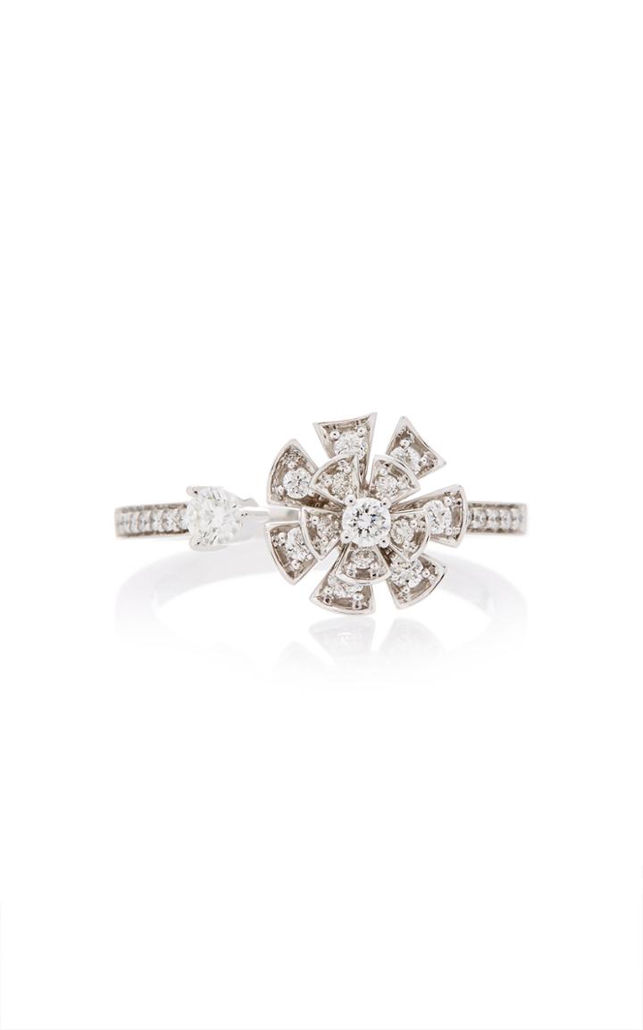 Hueb Labyrinth 18k White Gold And Diamond Ring