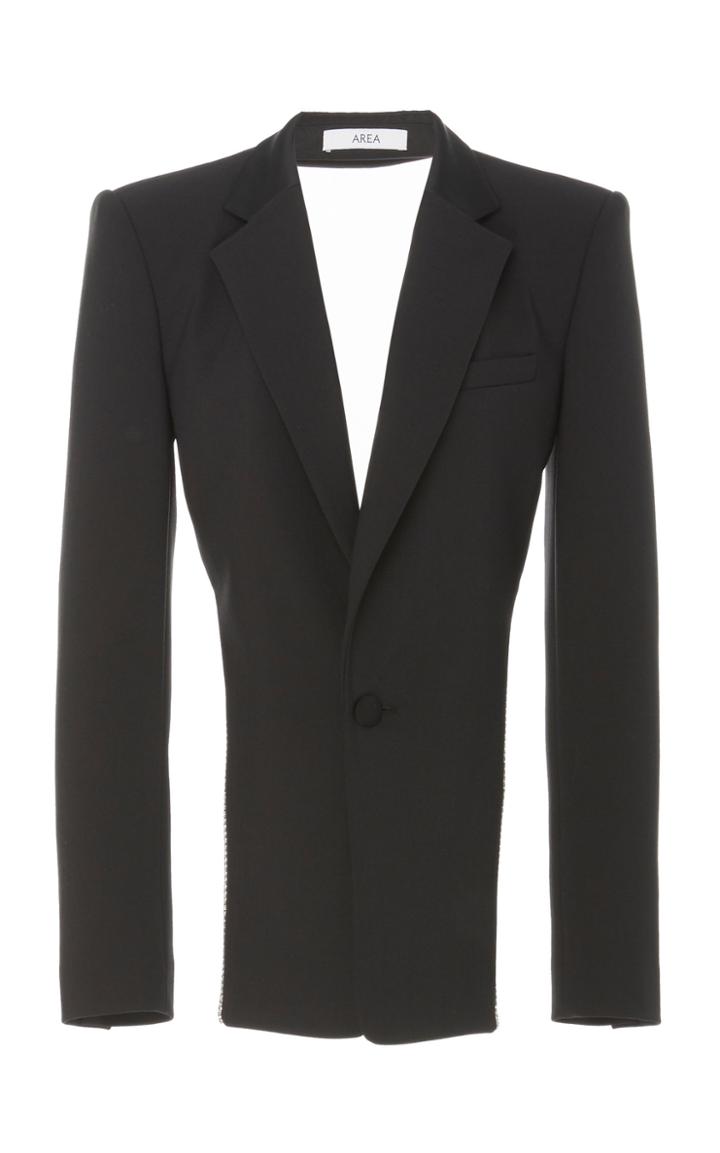 Moda Operandi Area Chain Embellished Open-back Blazer Size: 2
