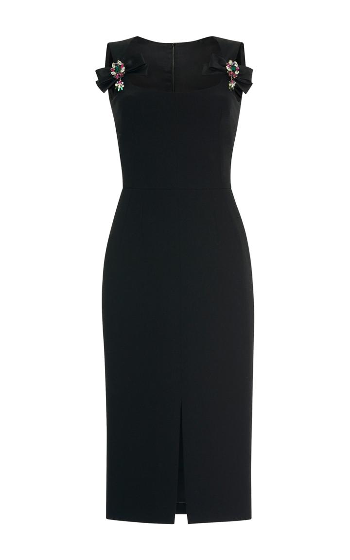 Dolce & Gabbana Sleeveless Embellished Midi Dress