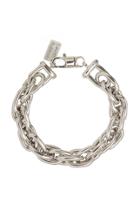 Lauren Rubinski 14k White Gold Lucky Gold Links Bracelet