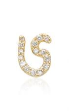 Names By Noush Tiny Treasures Arabic Initial Pave Single Stud
