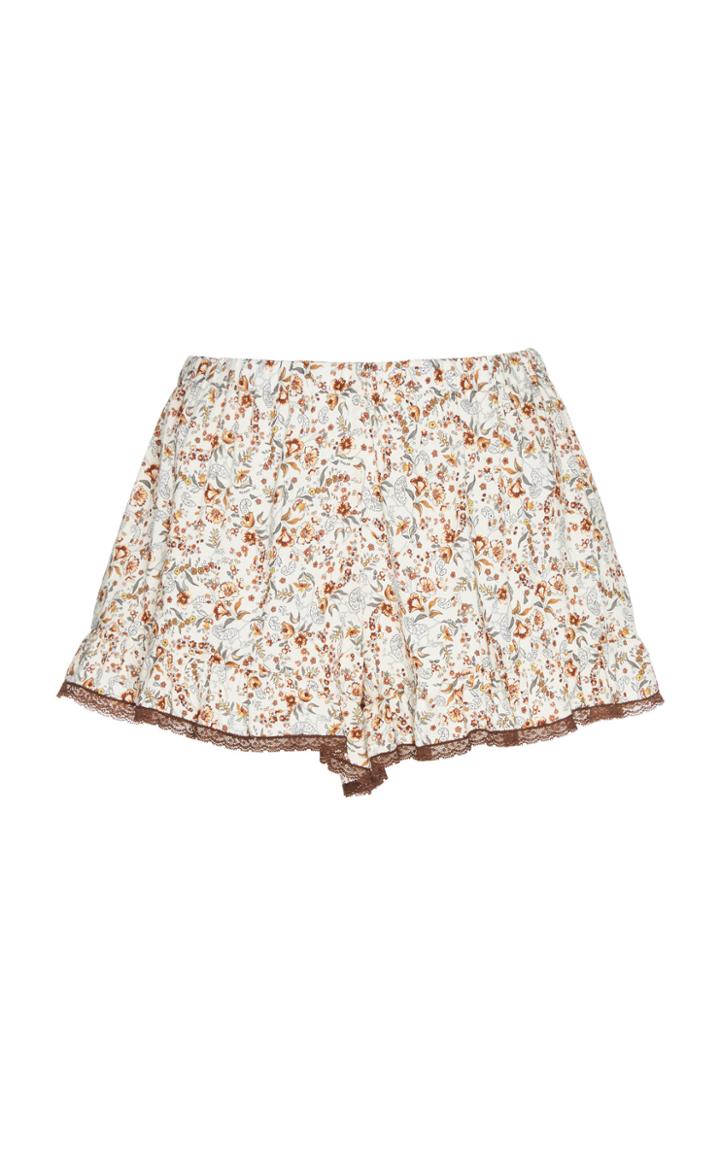 Loretta Caponi Silvia Printed Shorts