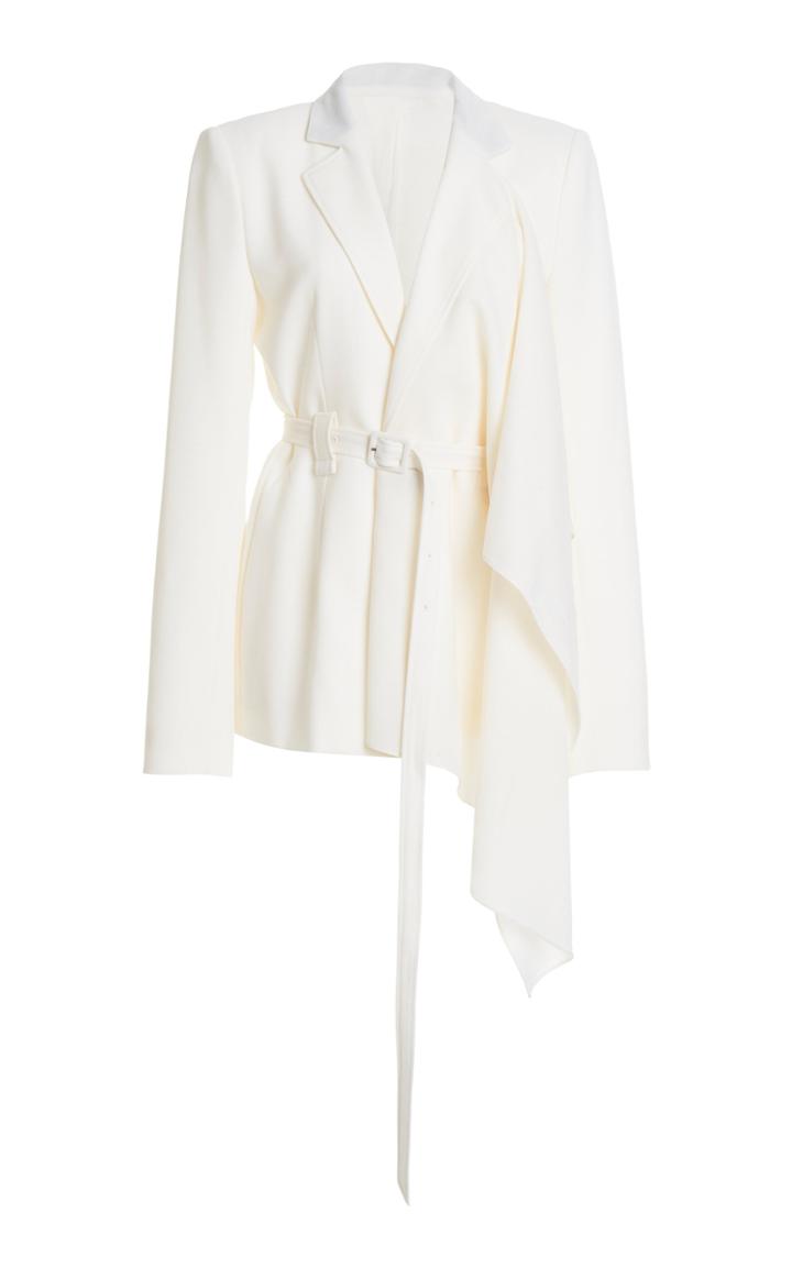 Moda Operandi Roland Mouret Kellas Draped Wool Blazer
