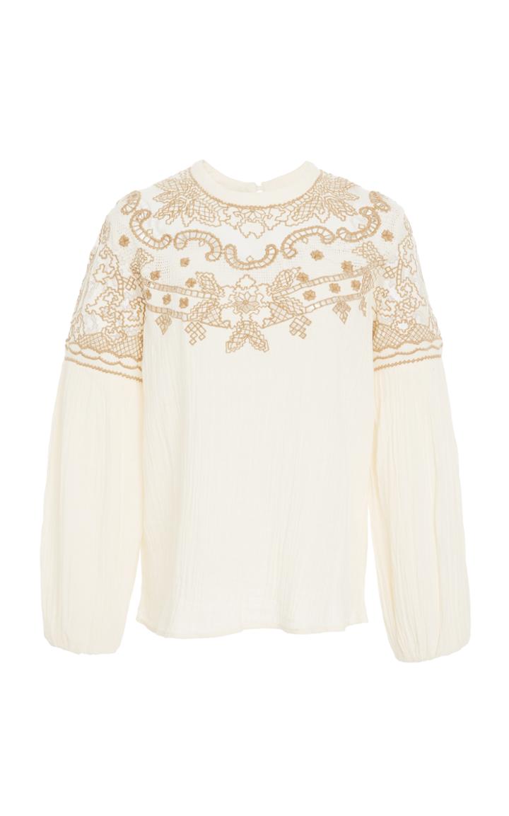 Mes Demoiselles Meridienne Embroidered Blouse
