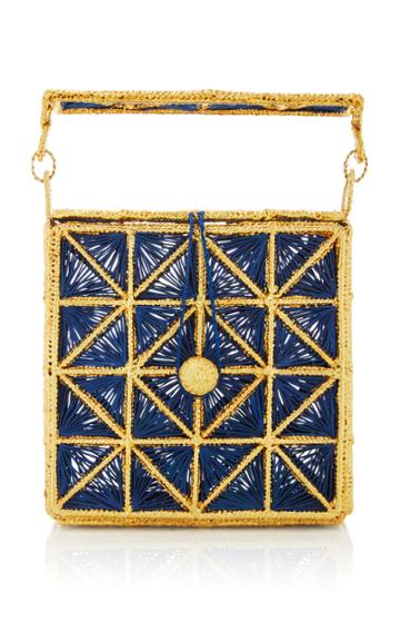 Magnetic Midnight M'o Exclusive Cuadrado Top Handle With Gold Threading