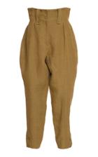 Alberta Ferretti Tapered Balloon Linen Pants