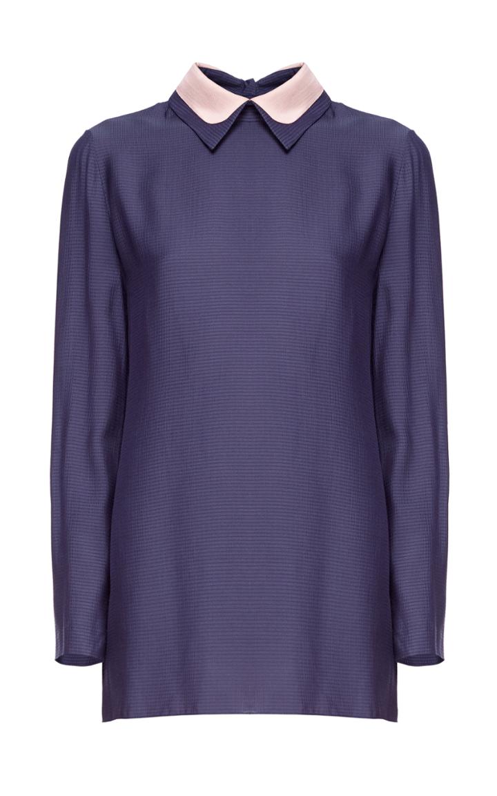 Lake Studio Bicolor Collar Top