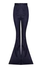 Safiyaa Hallie Python-embossed Flared Trousers