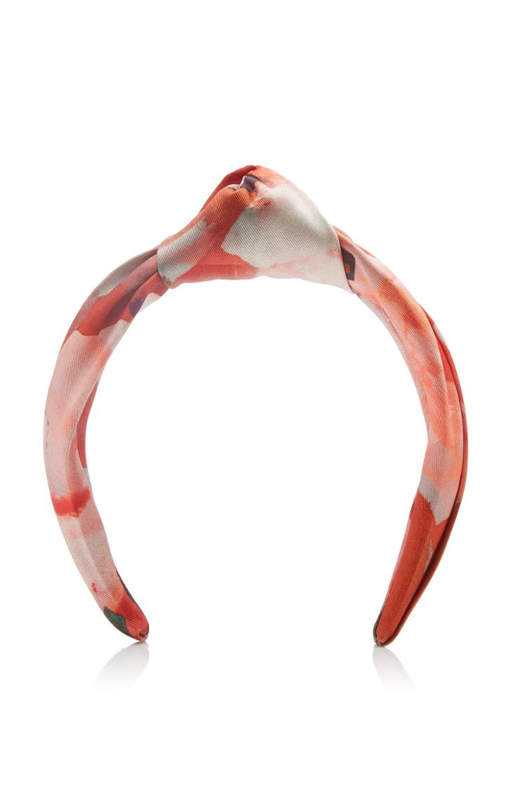 Eugenia Kim Karyn Knotted Printed Satin Headband