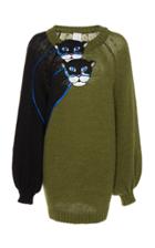 Stella Jean Cat Inspired Two-tone Sweater