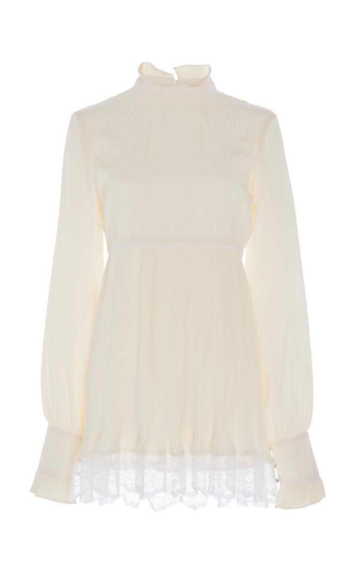Paco Rabanne Lace Hem Blouse