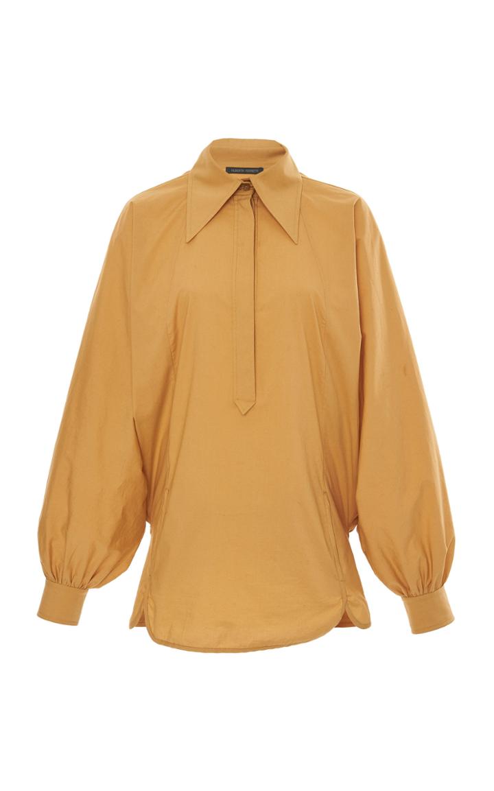 Alberta Ferretti Poplin Blouson Sleeve Shirt