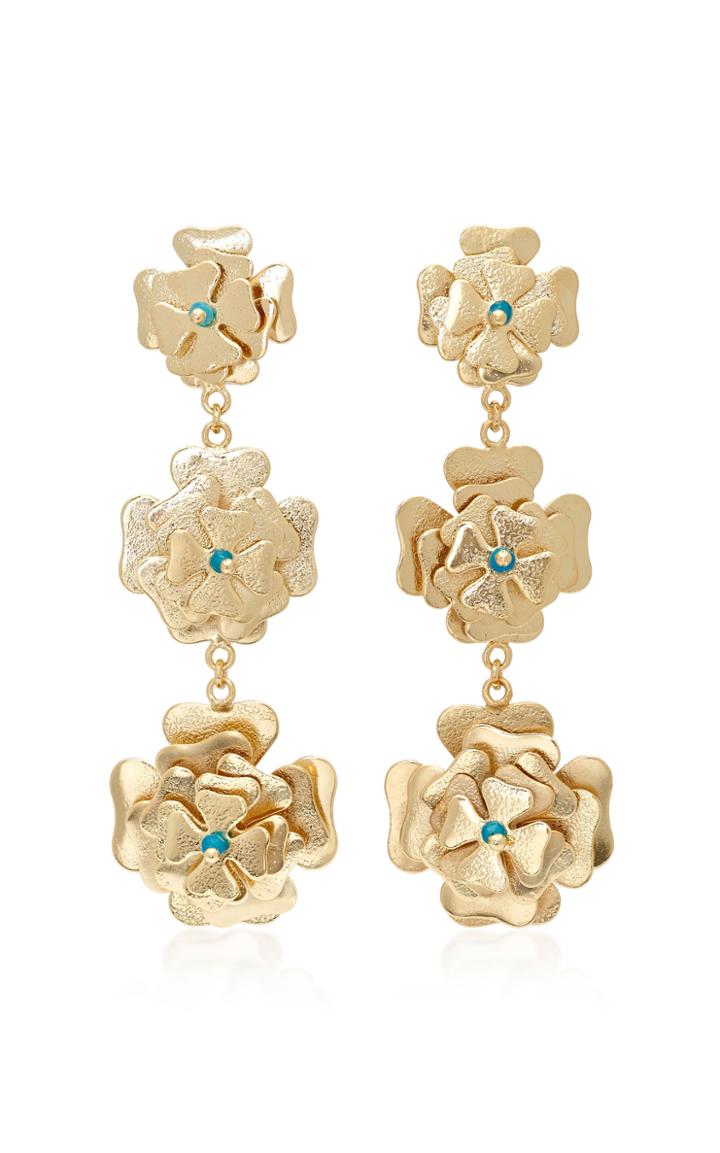 Rosantica Sorte Gold-tone Quartz Earrings