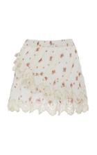 Loveshackfancy Emma Tiered Floral-print Cotton Skirt
