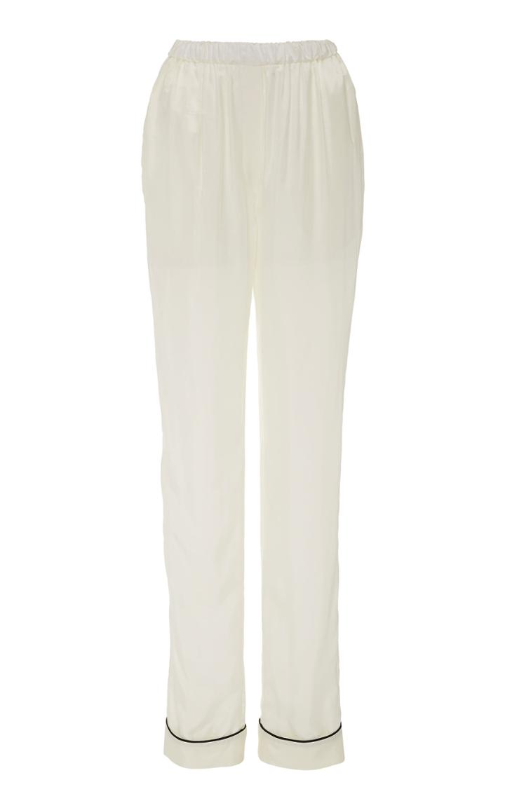 Brock Collection Contrast Trim Silk-blend Pant