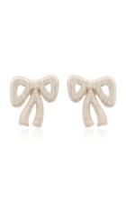 Rebecca De Ravenel Tie Me Up Silk-blend Cord Earrings