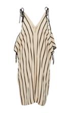 Rosetta Getty Open Shoulder Striped Romper