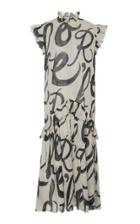 Rhode Mary Printed Ruffle Midi Dress