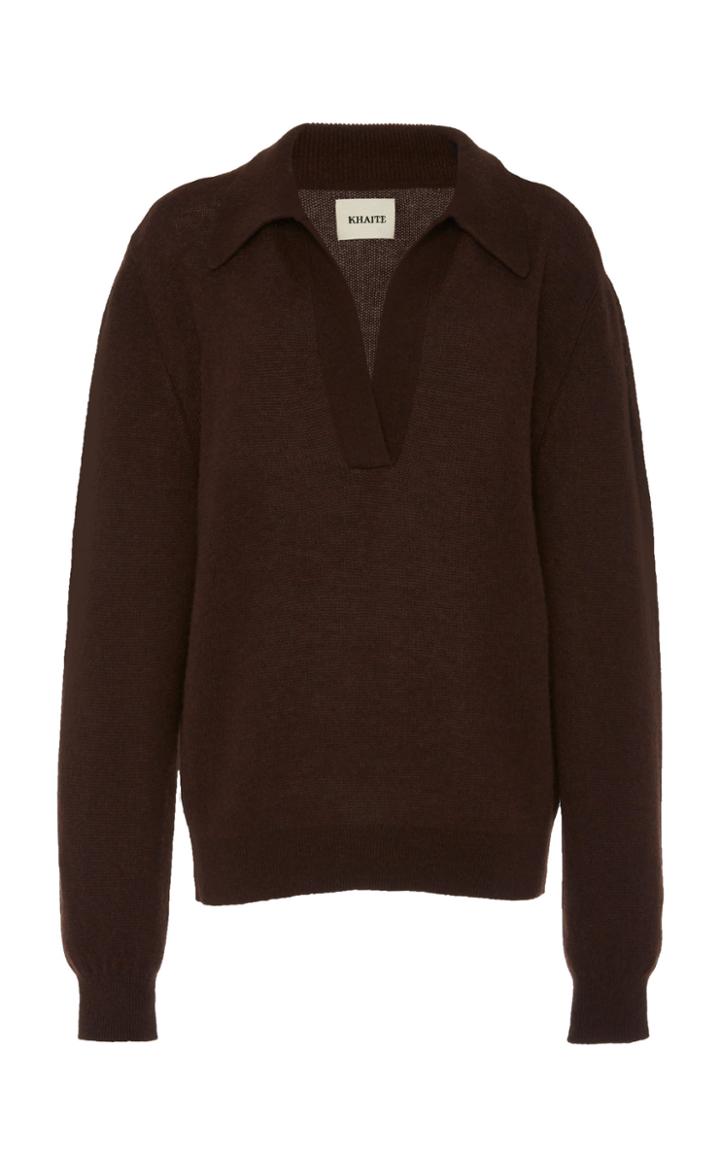 Khaite Jo Polo Cashmere Sweater