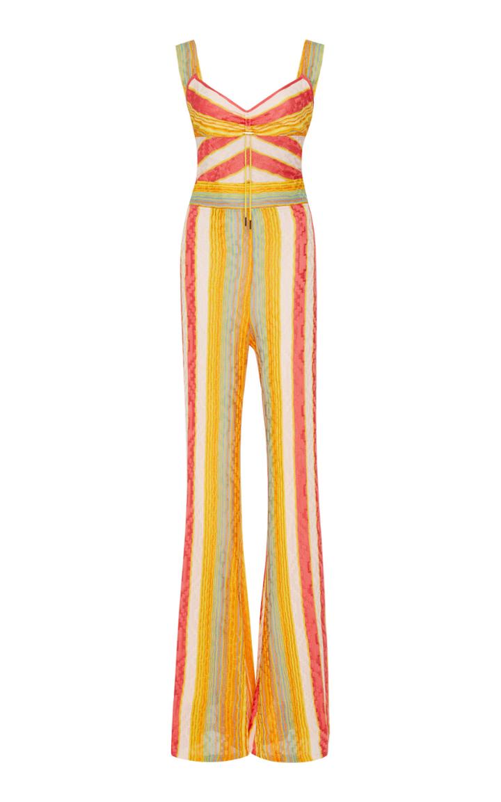 Peter Pilotto Striped Stretch-jersey Wide-leg Jumpsuit