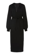 Martin Grant Balloon Sleeve Jersey Midi Dress
