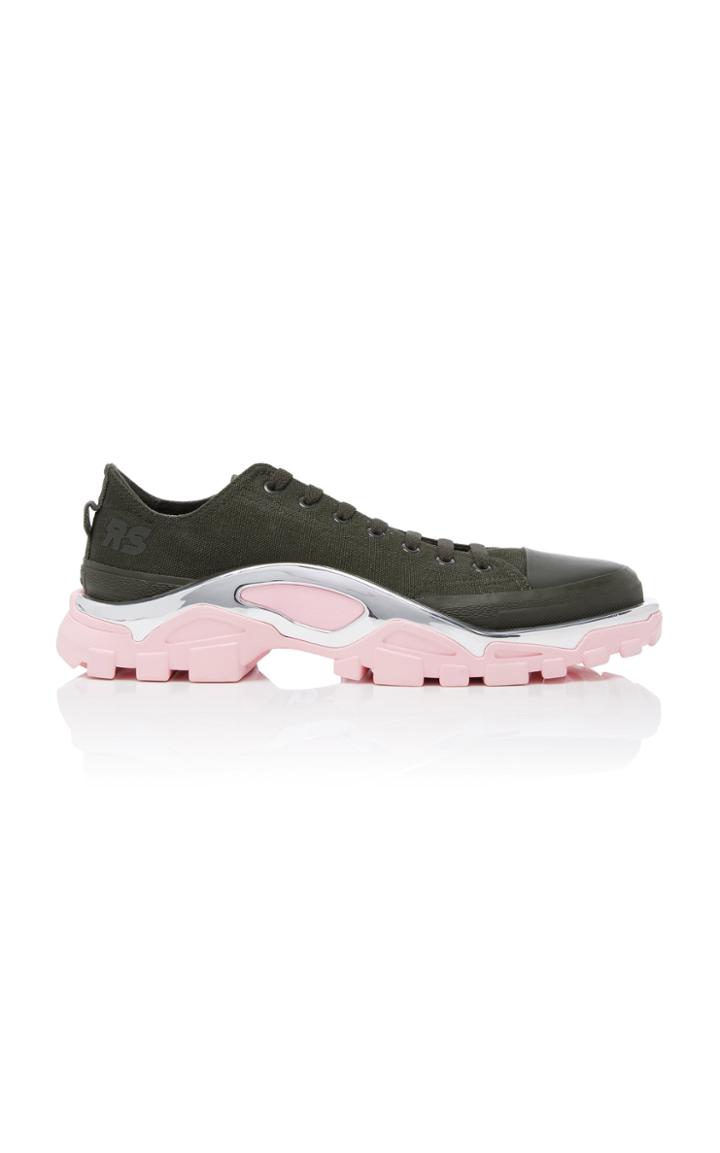 Adidas By Raf Simons Detroit Runner Canvas And Rubber Sneakers