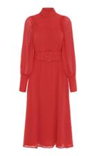 Rotate By Birger Christensen High Collar Midi Dress