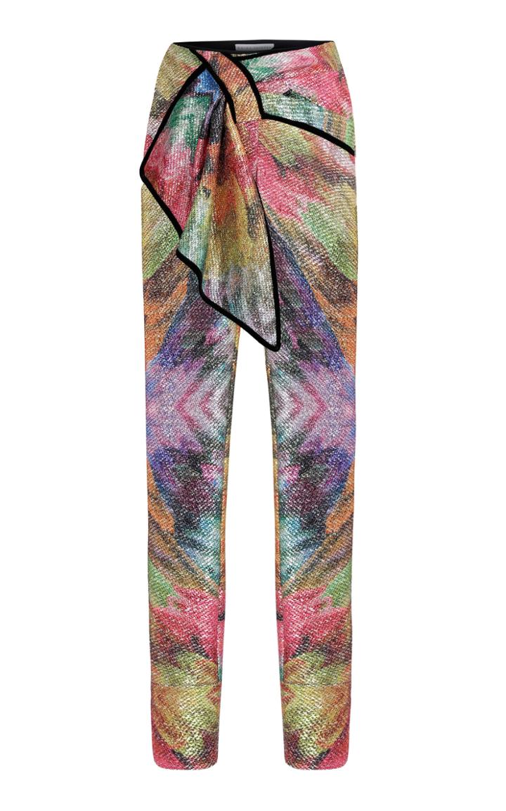 Moda Operandi Raisa Vanessa Multicoloured Pants With Side Bow