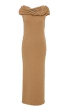 Hensely Off The Shoulder Cashmere Dress
