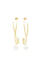 Joanna Laura Constantine Gold-plated And Pearl Knot Hoop Earrings