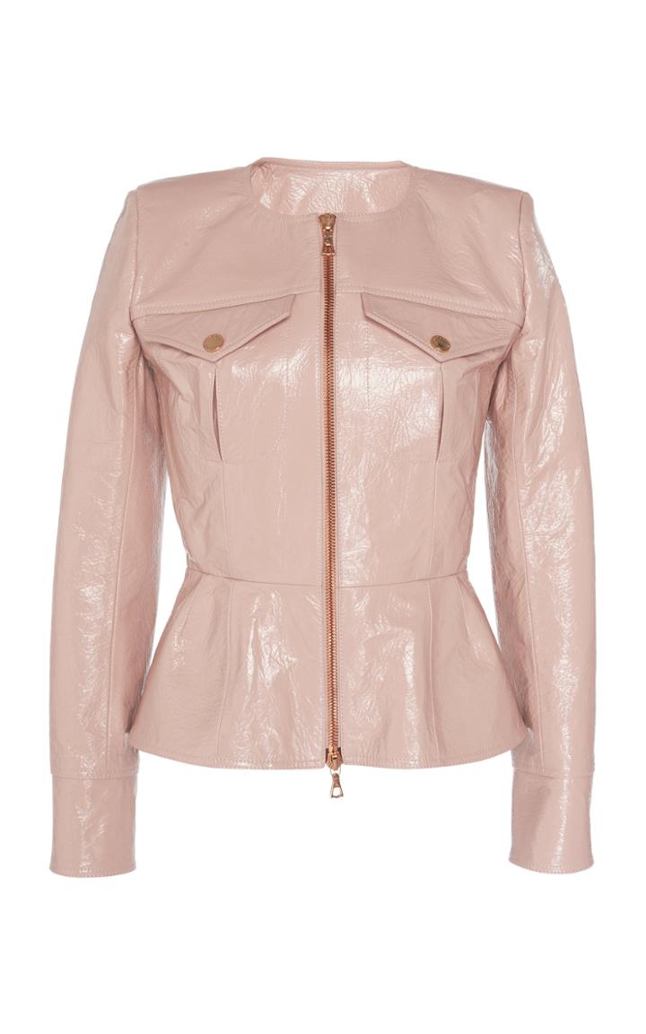 Ralph & Russo Peplum Biker Jacket