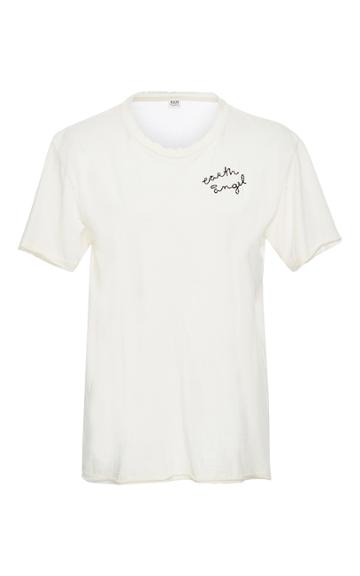 Bliss And Mischief Earth Angel Embroidered Tee