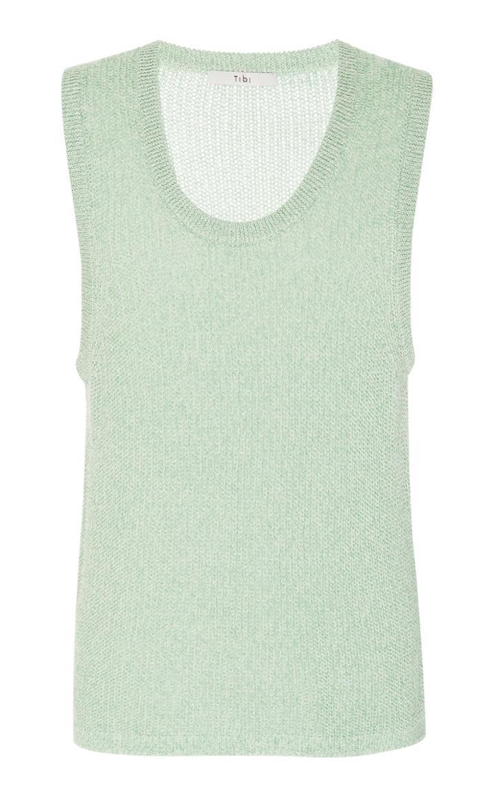 Moda Operandi Tibi Crispy Cotton Sweater Vest Pullover Size: Xs