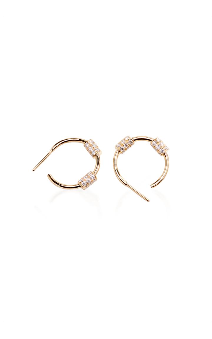 Lucy Folk 2kg Dumbbell Hoop Earrings