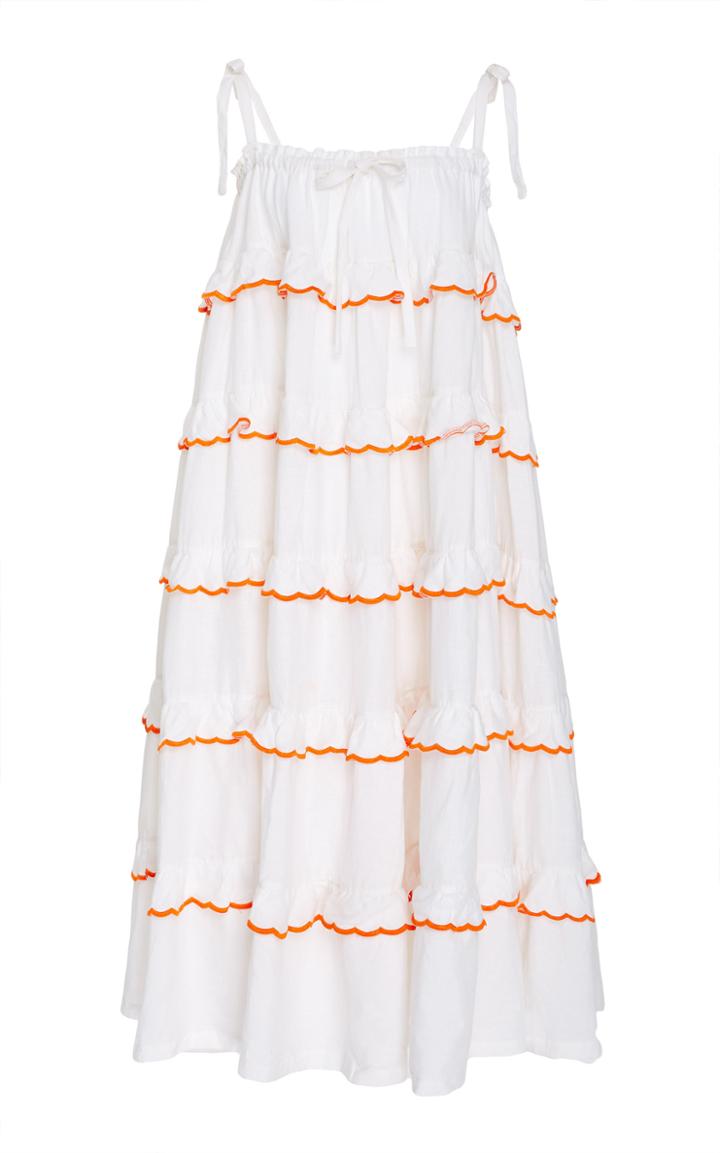 Innika Choo Layered Frill Midi Dress