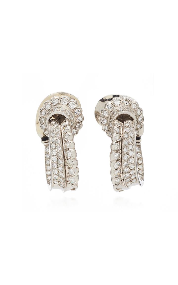 Vintage Rene Boivin Diamond Earrings