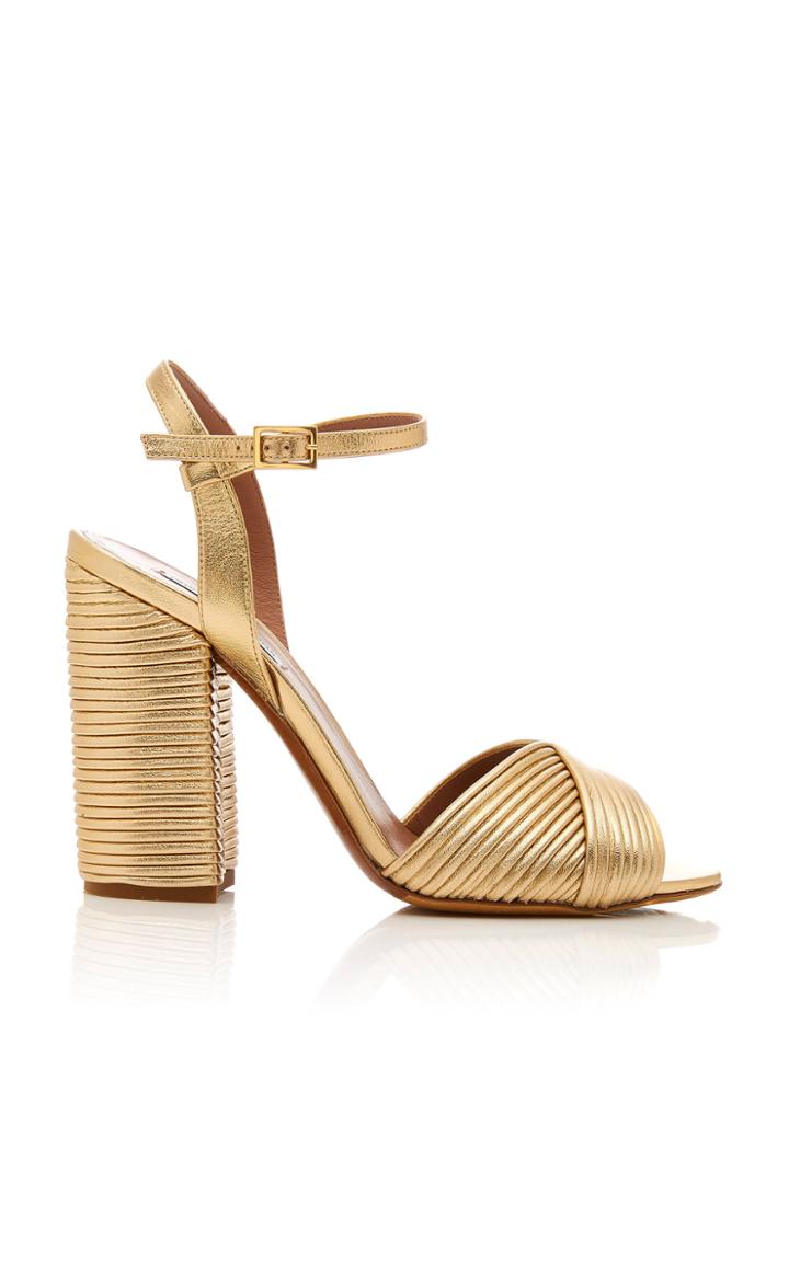Tabitha Simmons Kali Metallic Leather Sandals