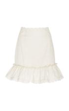 Alice Mccall Finding Angels Ruffled Cotton Mini Skirt