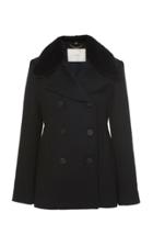 Adam Lippes Zibelline Cashmere-mink Peacoat